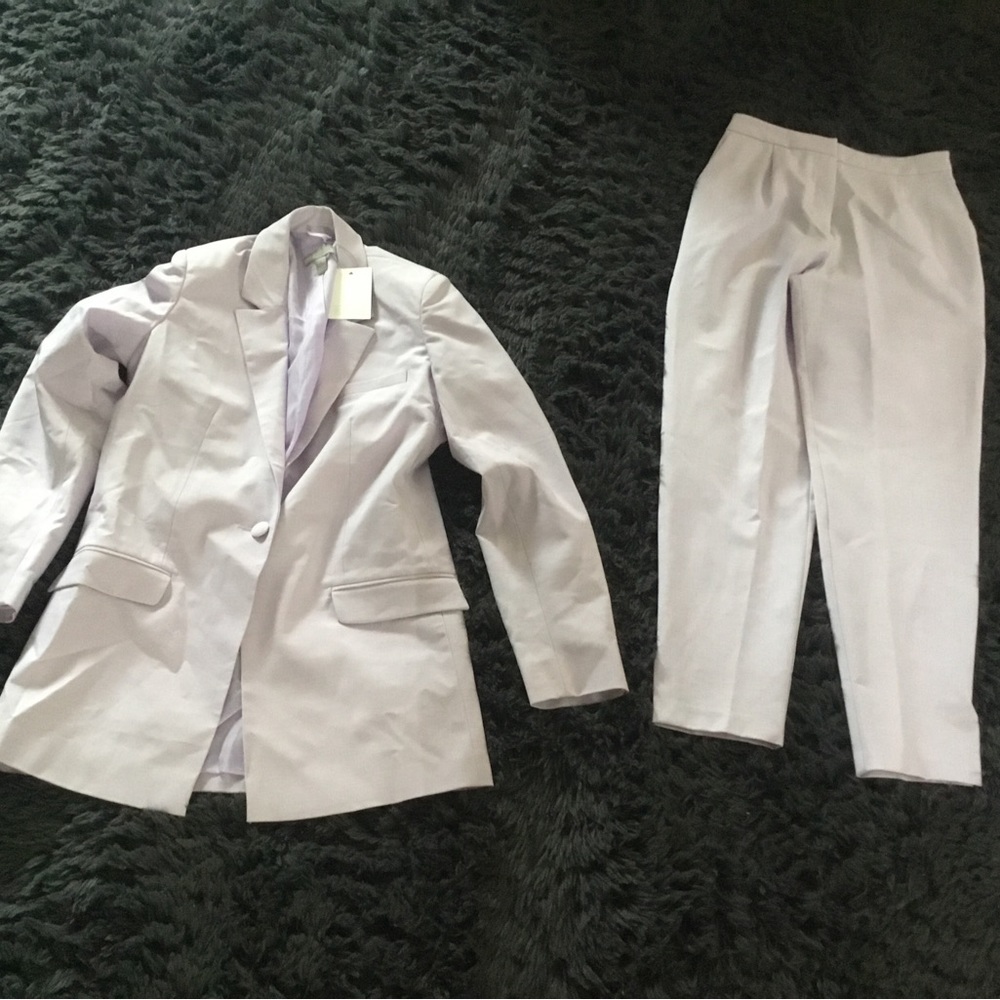 ASOS Petite Light Gray Pantsuit
